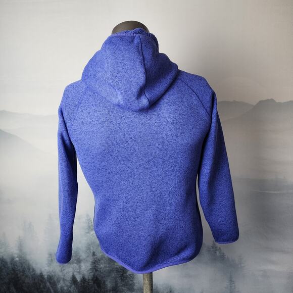 L.L.Bean Kid's Blue Hooded Sweater Fleece Full Zip Jacket | Kid's Large (14-16) - Picture 9 of 14